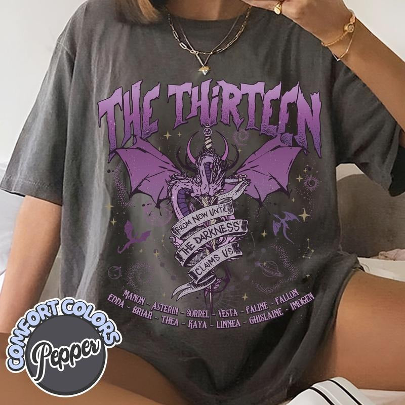 Thirteen Throne Glass Comfort Colors Now Until - Adult & Kids T-Shirts, Sweatshirts & Hoodies apparel design preview 1