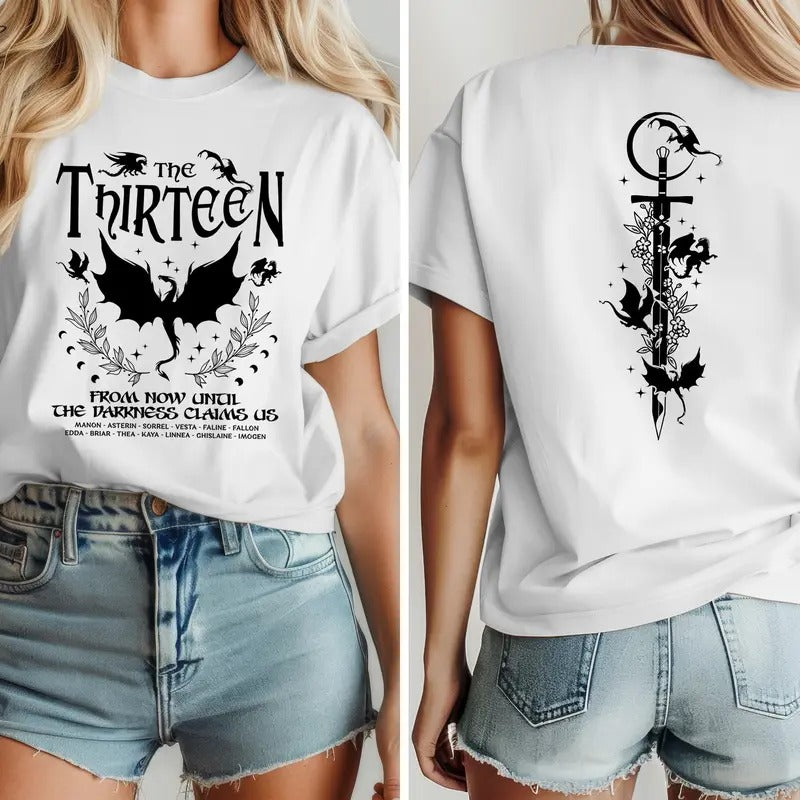 Thirteen Throne Glass Now Until Darkness Claims Us We - Adult & Kids T-Shirts, Sweatshirts & Hoodies apparel design preview 1