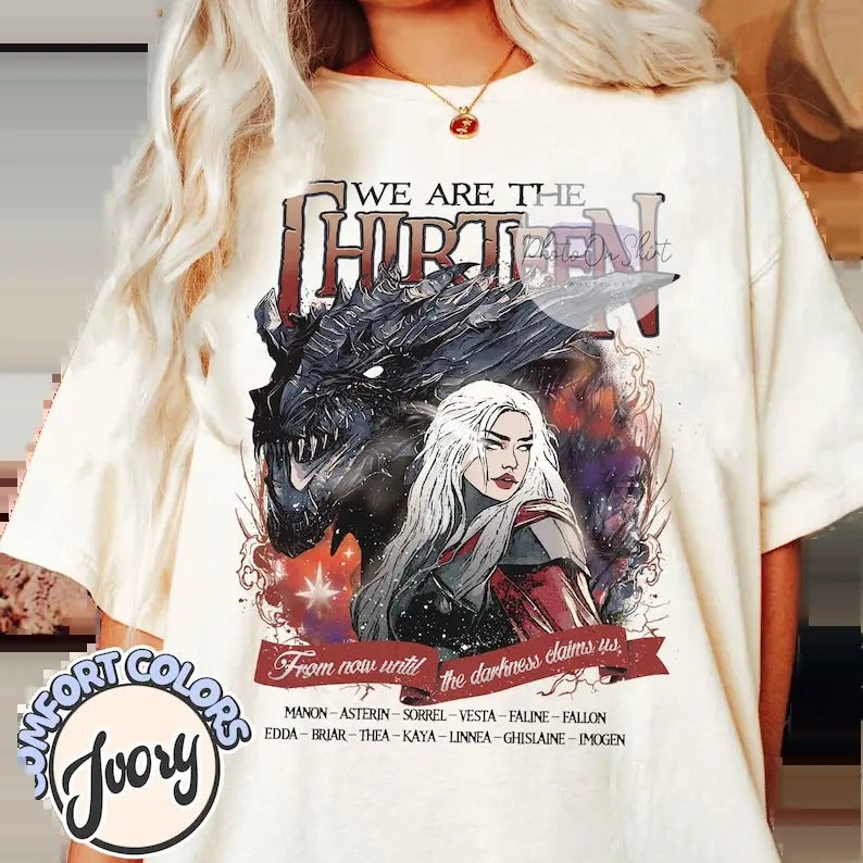 Thirteen Throne Glass Now Until Darkness Claims Us - Adult & Kids T-Shirts, Sweatshirts & Hoodies apparel design preview 1
