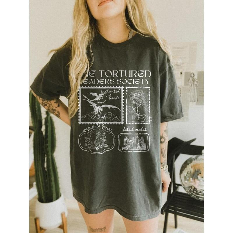 Tortured Readers Society Fated Mates Booktok Alls - Adult & Kids T-Shirts, Sweatshirts & Hoodies apparel design preview 1