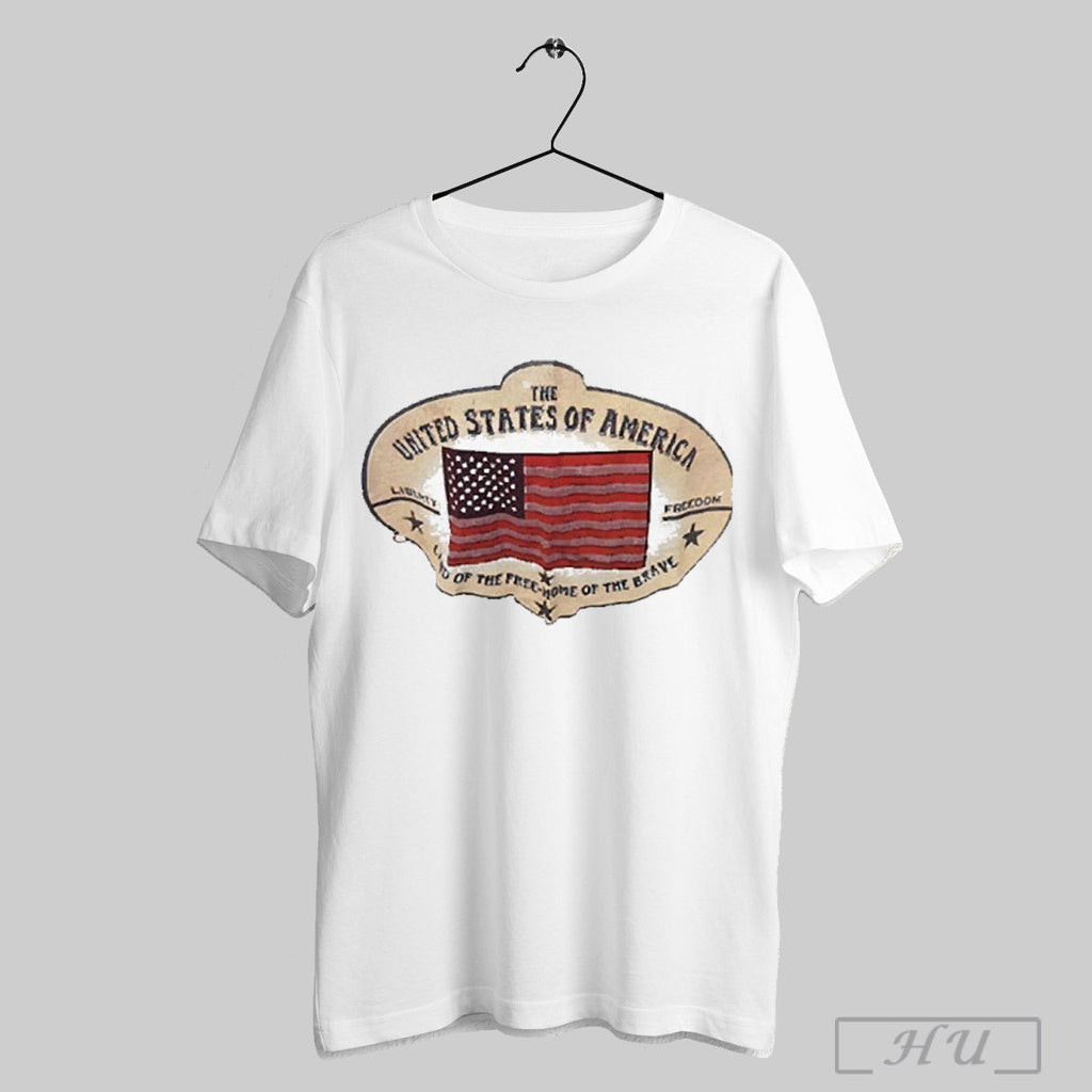The United State Of America Land Free Home Brave - Adult & Kids T-Shirts, Sweatshirts & Hoodies apparel design preview 1