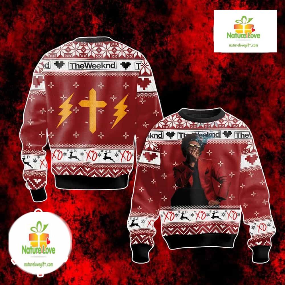 The Weeknd XO Holiday Gift For Fans Ugly Christmas Sweater - Holiday Gift product image