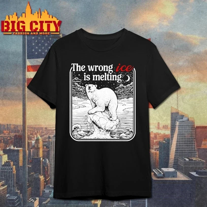 The Wrong ICE Is Melting - Adult & Kids T-Shirts, Sweatshirts & Hoodies apparel design preview 1