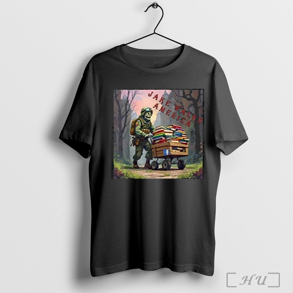 The Zombie Pusher Jake Walks America - Adult & Kids T-Shirts, Sweatshirts & Hoodies apparel design preview 1