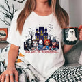 There Goes Neighborhood Horror Friends Halloween - Adult & Kids T-Shirts, Sweatshirts & Hoodies apparel design preview 1