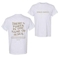There'S Power Name Jesus Bible Verse Faith Based - Adult & Kids T-Shirts, Sweatshirts & Hoodies apparel design preview 1