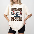 There'S Some H0rors This House Halloween Season - Adult & Kids T-Shirts, Sweatshirts & Hoodies apparel design preview 1