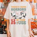 There'S Some Horrors This House Ghost Cats Funny - Adult & Kids T-Shirts, Sweatshirts & Hoodies apparel design preview 1