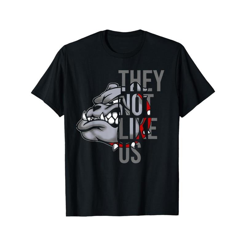 They Not Like US Funny Bulldog American Football Game - Adult & Kids T-Shirts, Sweatshirts & Hoodies apparel design preview 1