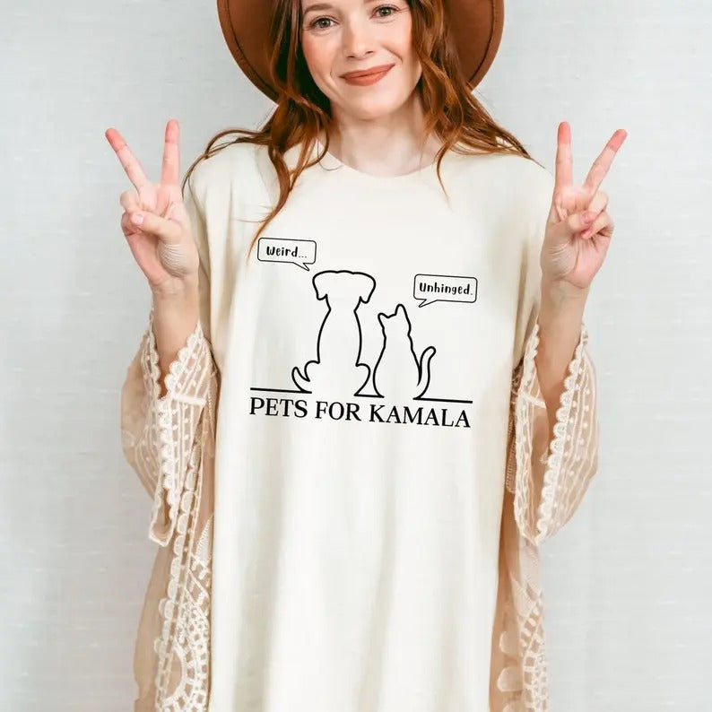 They'Re Eating Pets Trump Cats Dogs Funny Kamala - Adult & Kids T-Shirts, Sweatshirts & Hoodies apparel design preview 1