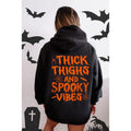Thick Thighs Spooky Front Back Halloween Fall Season - Adult & Kids T-Shirts, Sweatshirts & Hoodies apparel design preview 1
