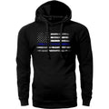 Thin Blue Flag Police Lives Cotton Fabric - Adult & Kids T-Shirts, Sweatshirts & Hoodies apparel design preview 1