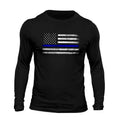 Thin Blue Flag USA Police Casual Classic - Adult & Kids T-Shirts, Sweatshirts & Hoodies apparel design preview 1