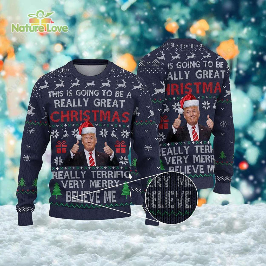 This Is Going To Be A Really Great Trump ? Christmas Sweater - Holiday Gift product image