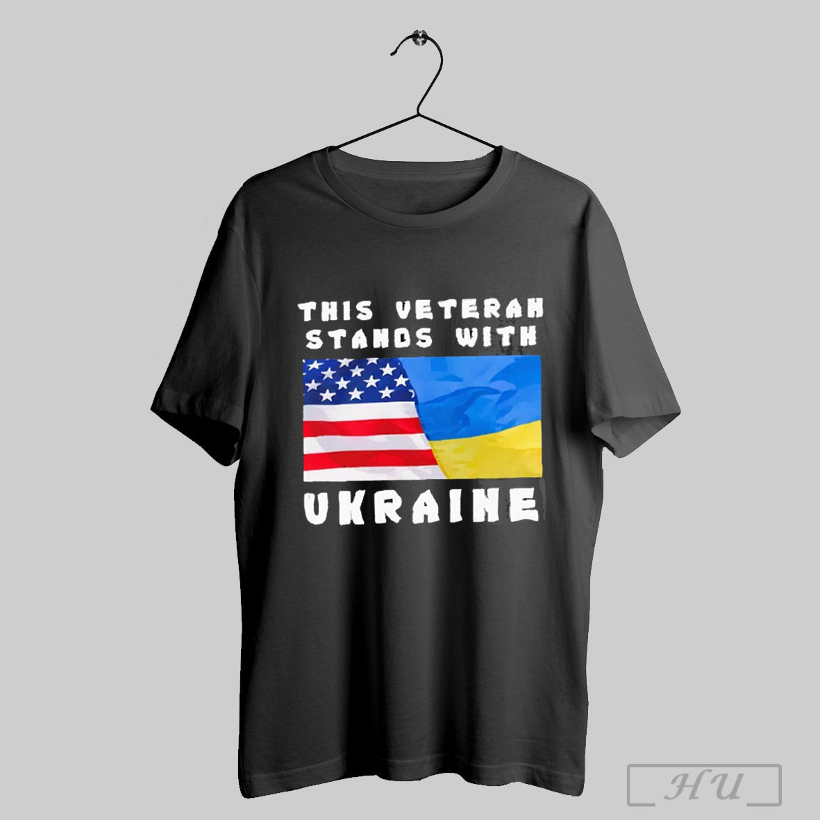 This Veteran Stands With Ukraine 2025 - Adult & Kids T-Shirts, Sweatshirts & Hoodies apparel design preview 1
