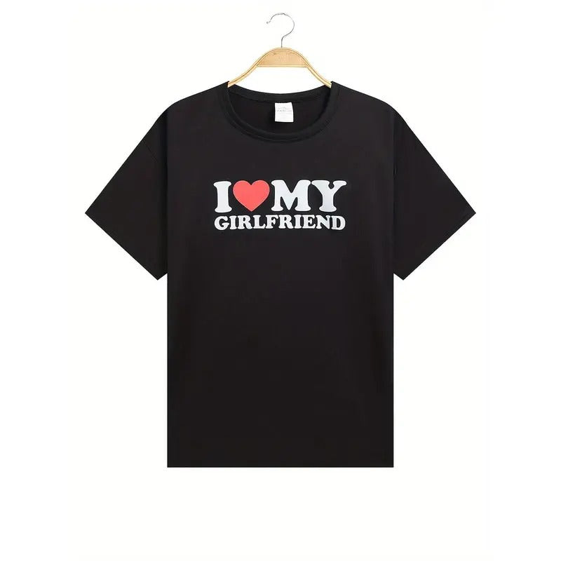 This Comfortable Features "I Love My Girlfriend" - Adult & Kids T-Shirts, Sweatshirts & Hoodies apparel design preview 1