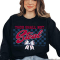 Thou Shall Not Steal Baseball Vintage Funny Lover - Adult & Kids T-Shirts, Sweatshirts & Hoodies apparel design preview 1