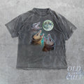 Three Possums Howling Moon Vinatge Retro Opossum - Adult & Kids T-Shirts, Sweatshirts & Hoodies apparel design preview 1