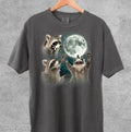 Three Raccoons Vintage Retro Raccoon Moon Lovers - Adult & Kids T-Shirts, Sweatshirts & Hoodies apparel design preview 1