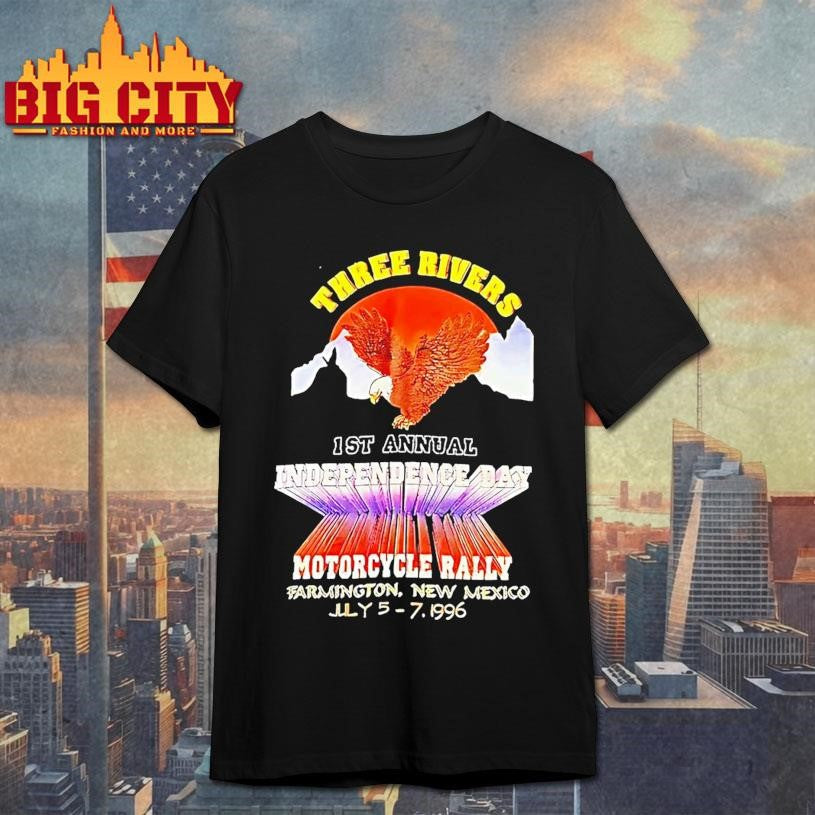 Three Rivers 1st Annual Independence Day Motorcycle - Adult & Kids T-Shirts, Sweatshirts & Hoodies apparel design preview 1