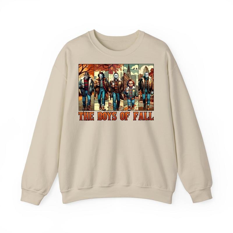 Thug Life Horror Movie Characters October We Pink - Adult & Kids T-Shirts, Sweatshirts & Hoodies apparel design preview 1
