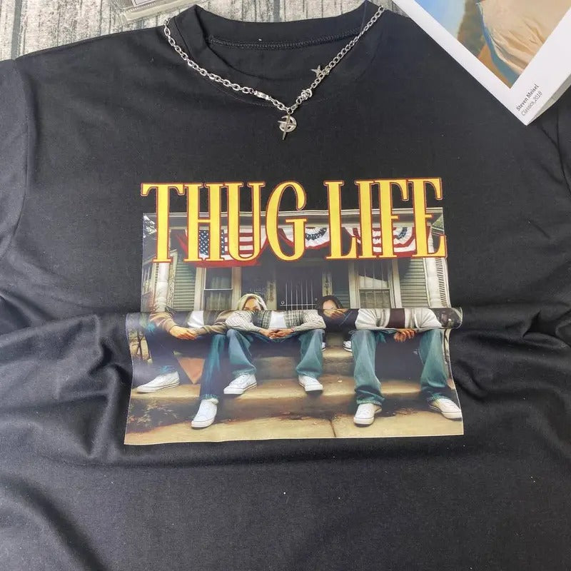 Thug Life Kamala Harris Vote Support Madam President - Adult & Kids T-Shirts, Sweatshirts & Hoodies apparel design preview 1