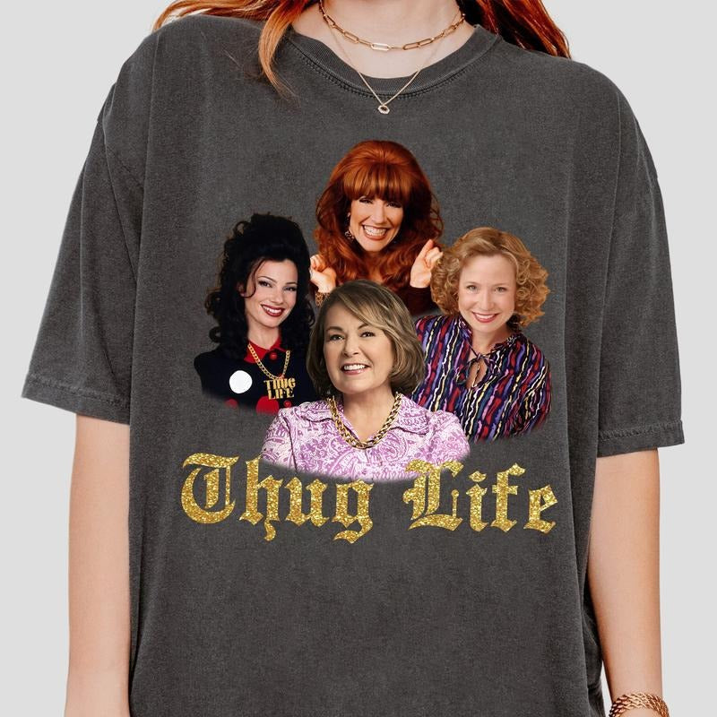 Thug Life Mom That 90s Show Kitty Golden Happy - Adult & Kids T-Shirts, Sweatshirts & Hoodies apparel design preview 1