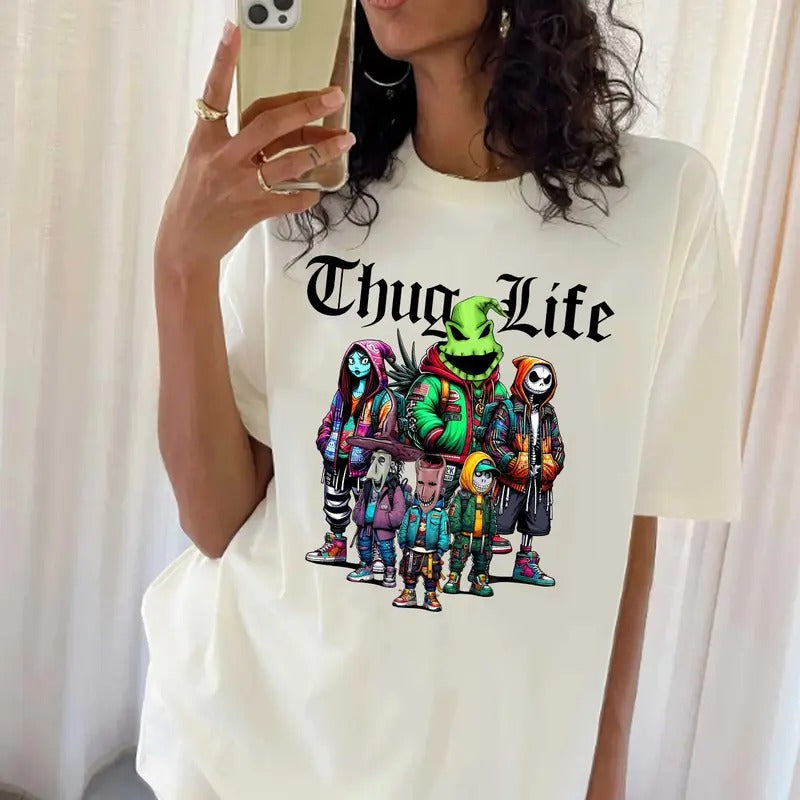 Thuglife Halloween Hallowen Cute Fall Spooky - Adult & Kids T-Shirts, Sweatshirts & Hoodies apparel design preview 1