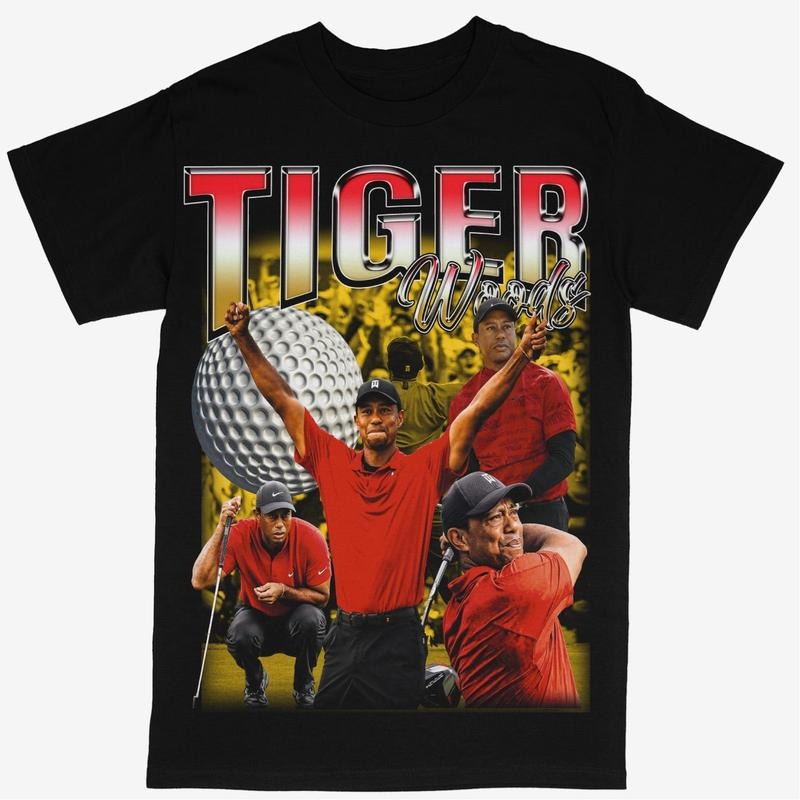 Tiger Woods Vintage Sport Fan PGA Tour Golf - Adult & Kids T-Shirts, Sweatshirts & Hoodies apparel design preview 1