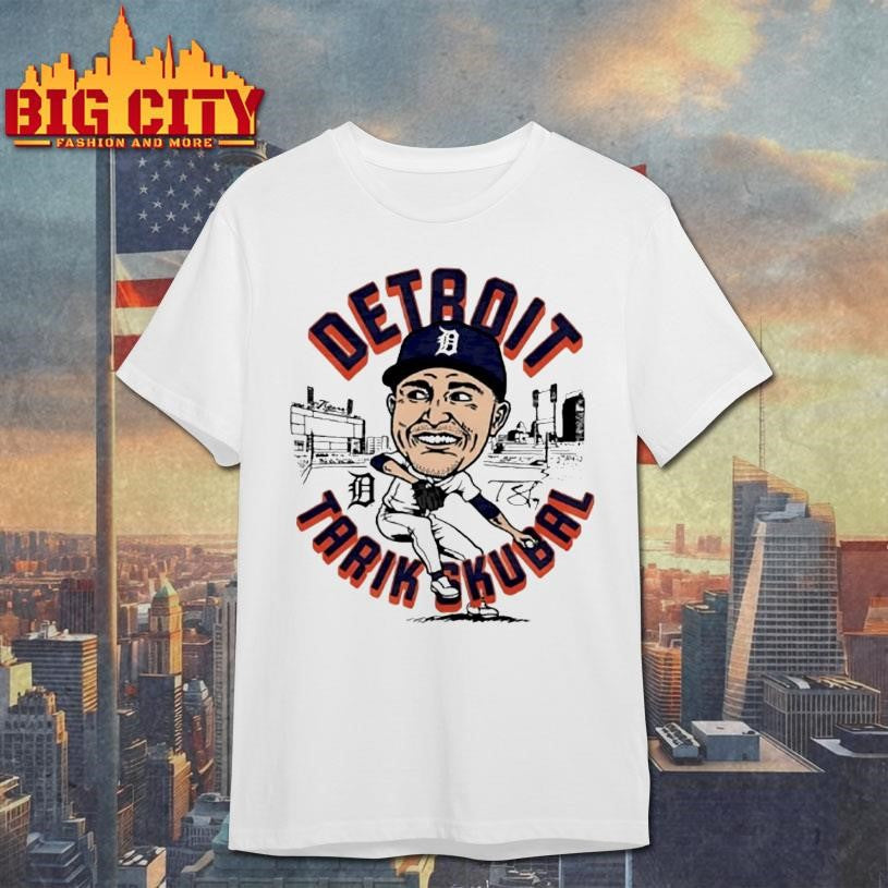 Tigers Tarik Skubal Player Signature Caricature - Adult & Kids T-Shirts, Sweatshirts & Hoodies apparel design preview 1