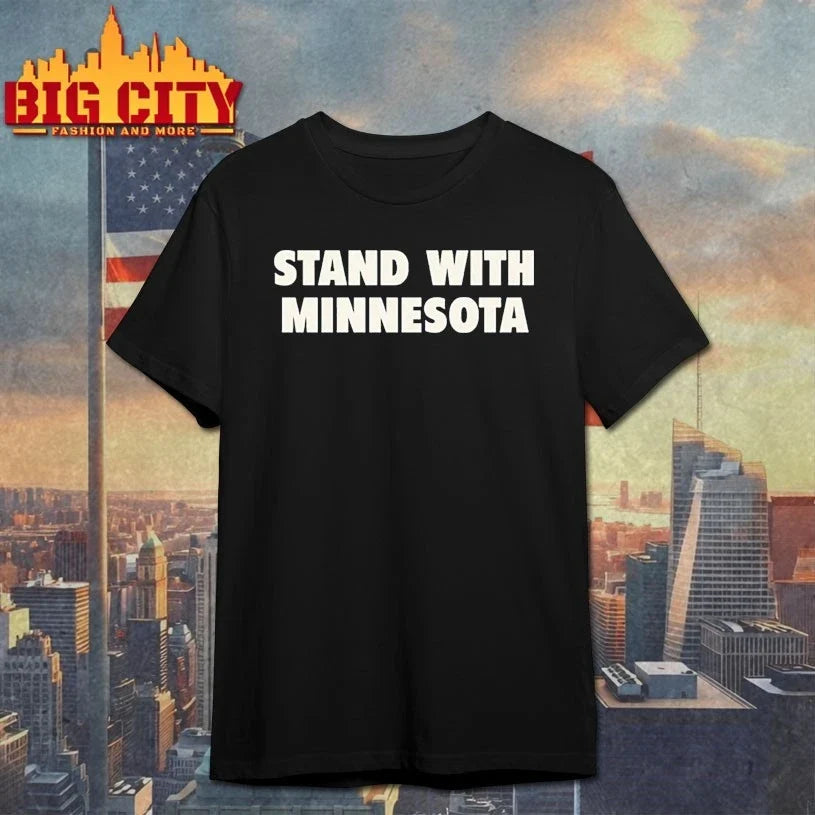 Timberwolves stand with minnesota - Adult & Kids T-Shirts, Sweatshirts & Hoodies apparel design preview 1