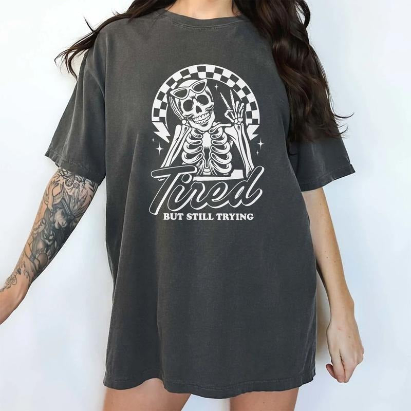 Tired But Still Trying I'M Very Unhinged Funny Comfy - Adult & Kids T-Shirts, Sweatshirts & Hoodies apparel design preview 1