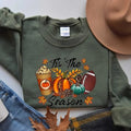 Tis Season Fall Pumpkin Football Cute - Adult & Kids T-Shirts, Sweatshirts & Hoodies apparel design preview 1