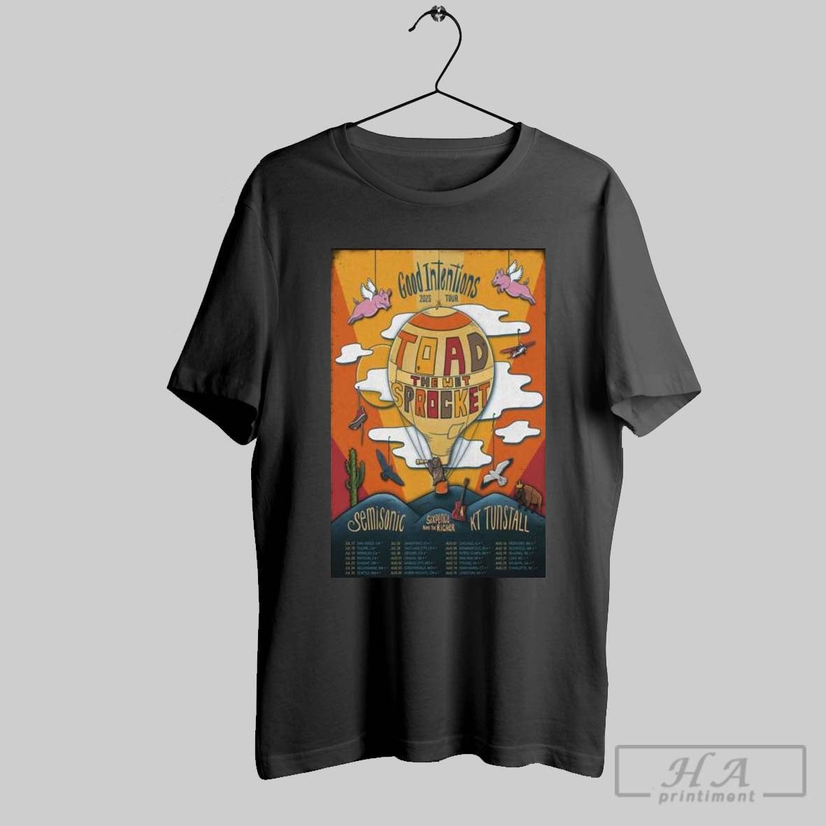Toad The Wet Sprocket Good Intentions 2025 Tour - Adult & Kids T-Shirts, Sweatshirts & Hoodies apparel design preview 1