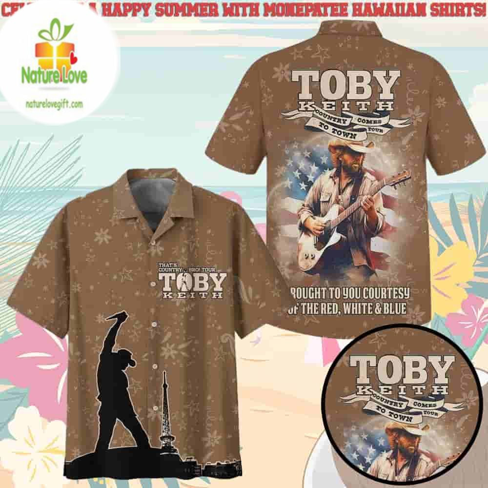 Toby Keith Tour Hawaiian Beach Shorts Country Comes - Adult & Kids T-Shirts, Sweatshirts & Hoodies apparel design preview 1