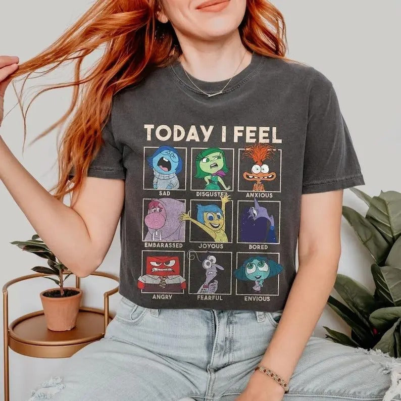 Today I Feel Inside Out Joy Sadness Fear Disgust - Adult & Kids T-Shirts, Sweatshirts & Hoodies apparel design preview 1