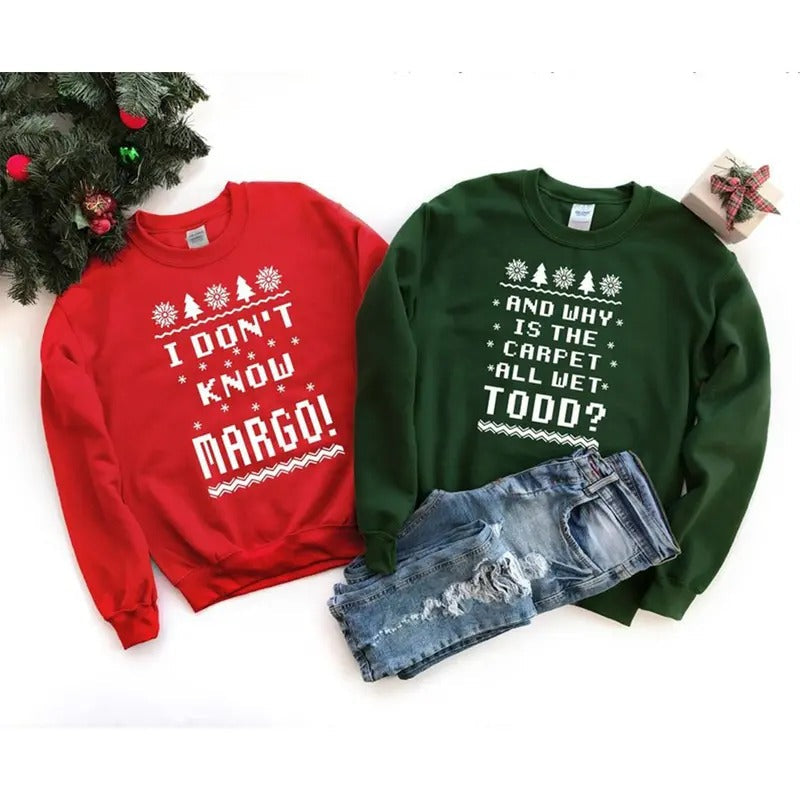 Todd Margo Ugly Why'S Carpet Wet I Don'T Know Couple - Adult & Kids T-Shirts, Sweatshirts & Hoodies apparel design preview 1