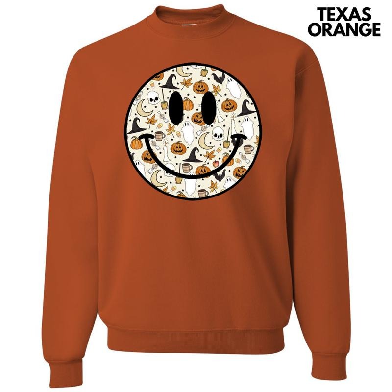 Toil Trouble Halloween Happy Face 'NLB' - Adult & Kids T-Shirts, Sweatshirts & Hoodies apparel design preview 1