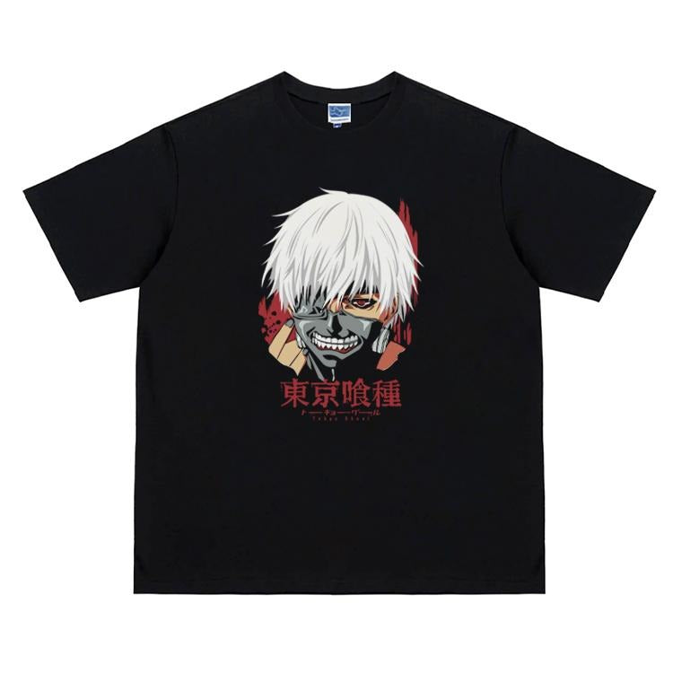 Tokyo Ghoul "Kaneki" Vintage Anime 100% Cotton - Adult & Kids T-Shirts, Sweatshirts & Hoodies apparel design preview 1