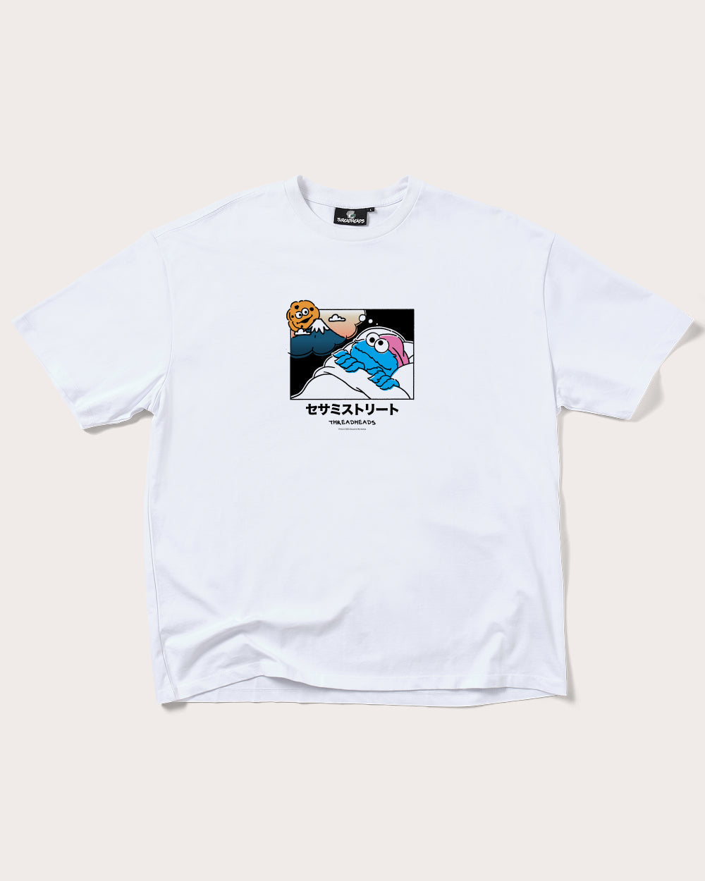 Cookie Monster Fuji Dreaming Oversized - Adult & Kids T-Shirts, Sweatshirts & Hoodies apparel design preview 1