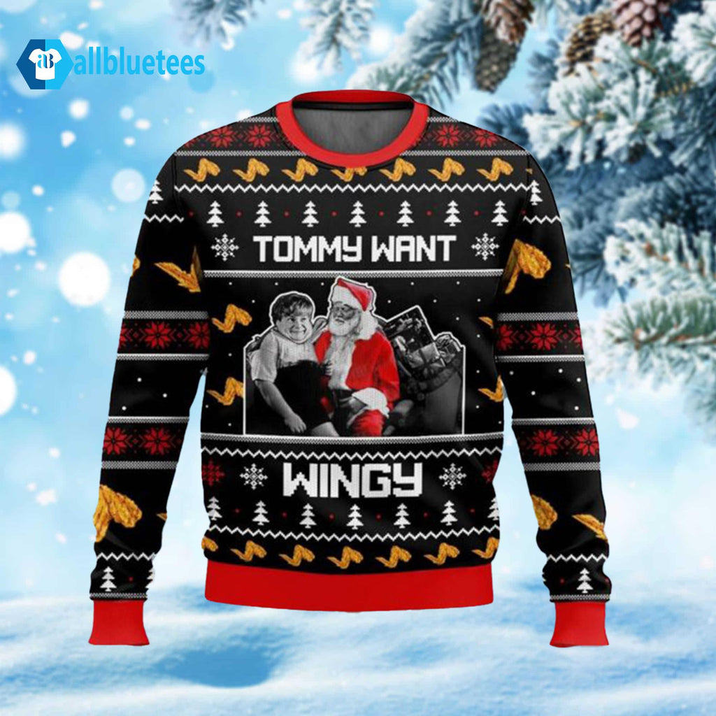 Tommy Want Wingy Ugly Christmas Sweater - Holiday Gift product image