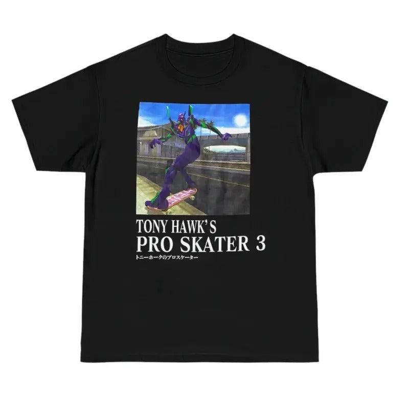 Tony Hawk'S Neon Genesis Evangelion 2 Manga Anime - Adult & Kids T-Shirts, Sweatshirts & Hoodies apparel design preview 1