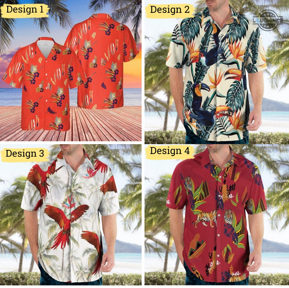 Tony Montana Hawaiian Scarface And Shorts Best Button - Adult & Kids T-Shirts, Sweatshirts & Hoodies apparel design preview 1