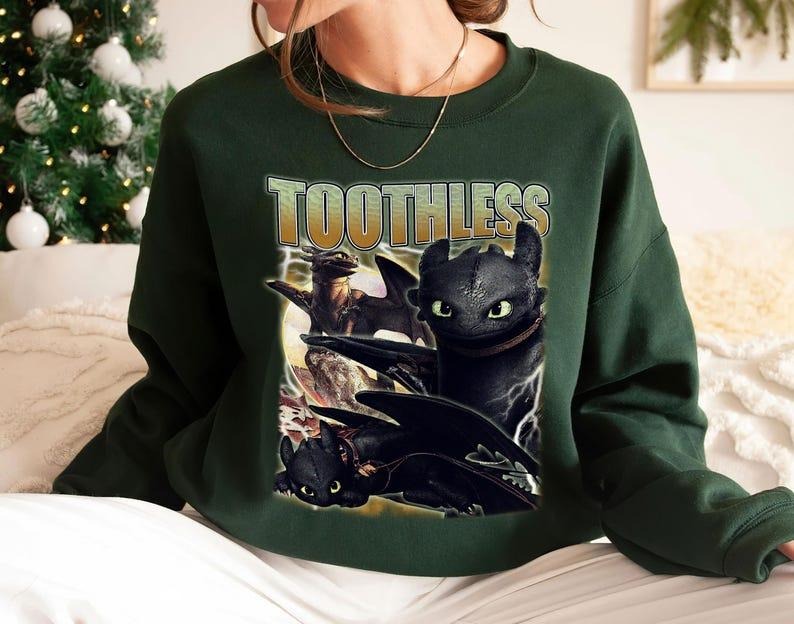 Toothless Bootleg How Train Your Dragon 3 Hidden - Adult & Kids T-Shirts, Sweatshirts & Hoodies apparel design preview 1