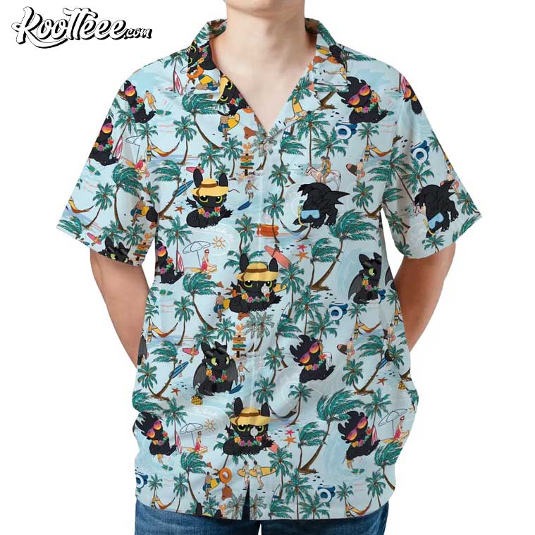 Toothless How To Train Your Dragon Aloha Blue - Adult & Kids T-Shirts, Sweatshirts & Hoodies apparel design preview 1