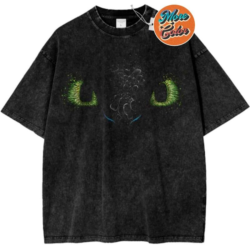 Toothless How Train Your Dragon Anime Vintage Cotton - Adult & Kids T-Shirts, Sweatshirts & Hoodies apparel design preview 1