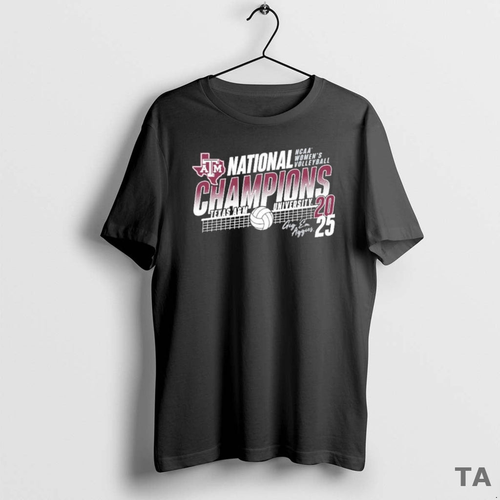 Top 2025 Volleyball National Champions Texas Am Gig - Adult & Kids T-Shirts, Sweatshirts & Hoodies apparel design preview 1