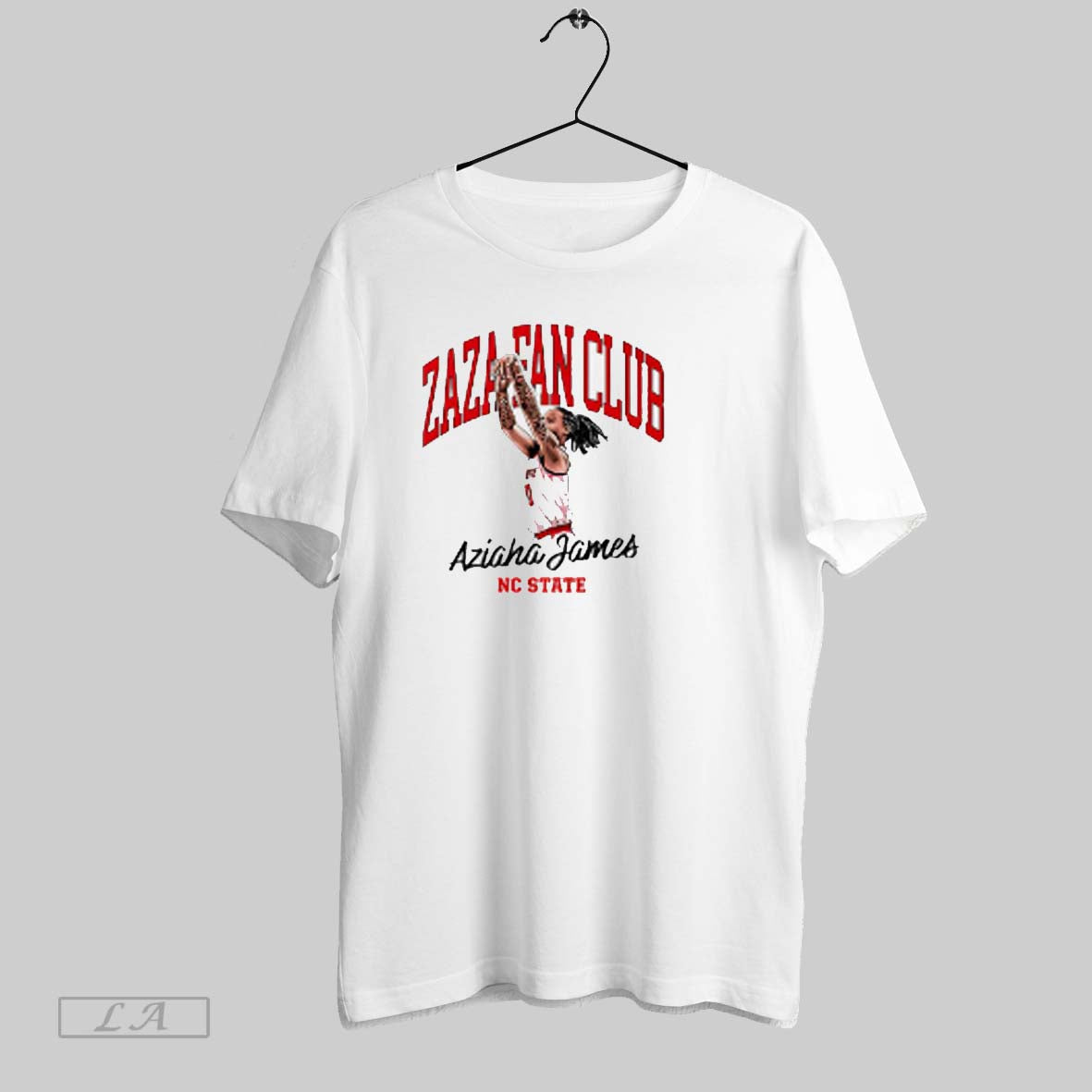 Top Aziaha James Nc State Wolfpack Cartoon - Adult & Kids T-Shirts, Sweatshirts & Hoodies apparel design preview 1