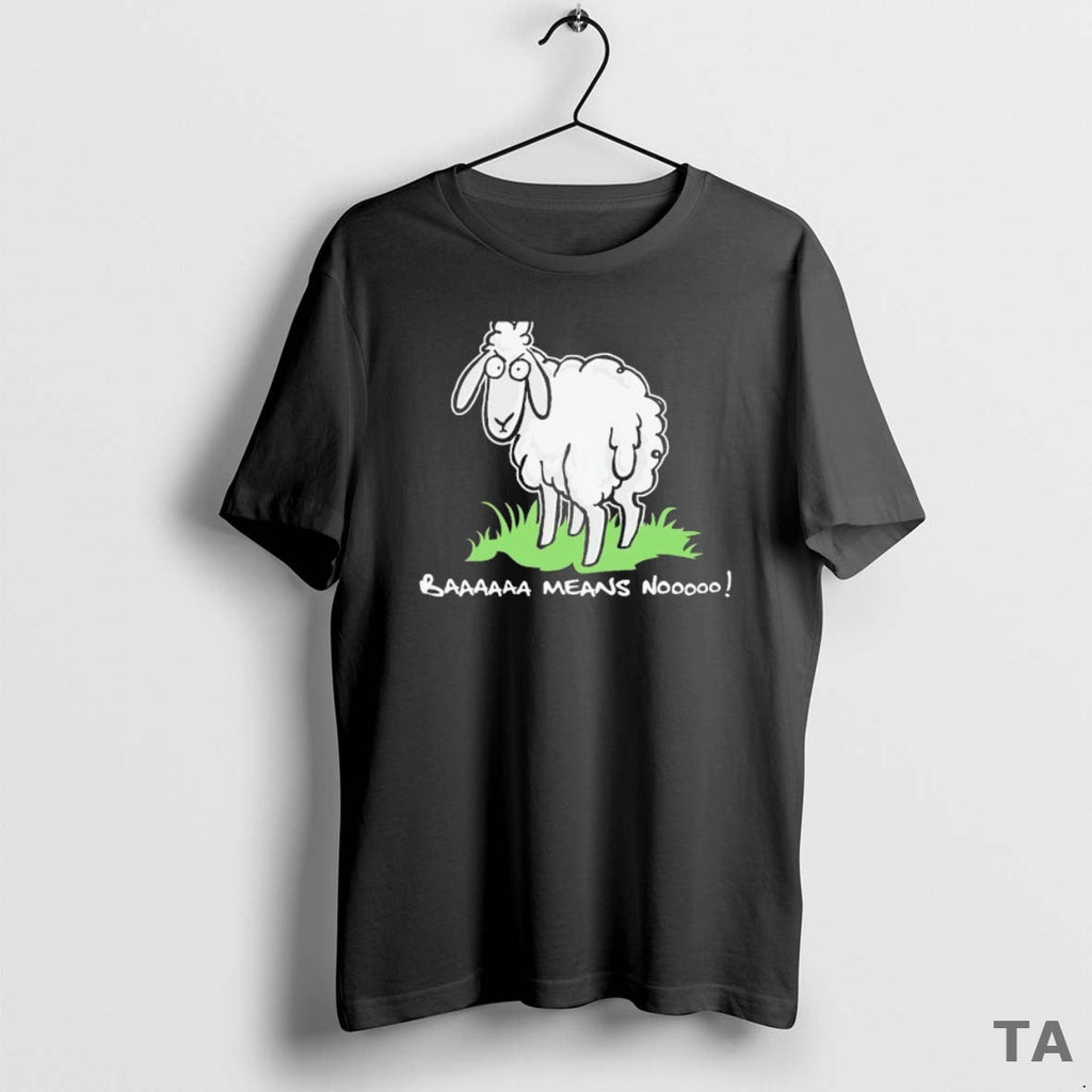 Top Baaaaaa Means Nooooo Sheep - Adult & Kids T-Shirts, Sweatshirts & Hoodies apparel design preview 1