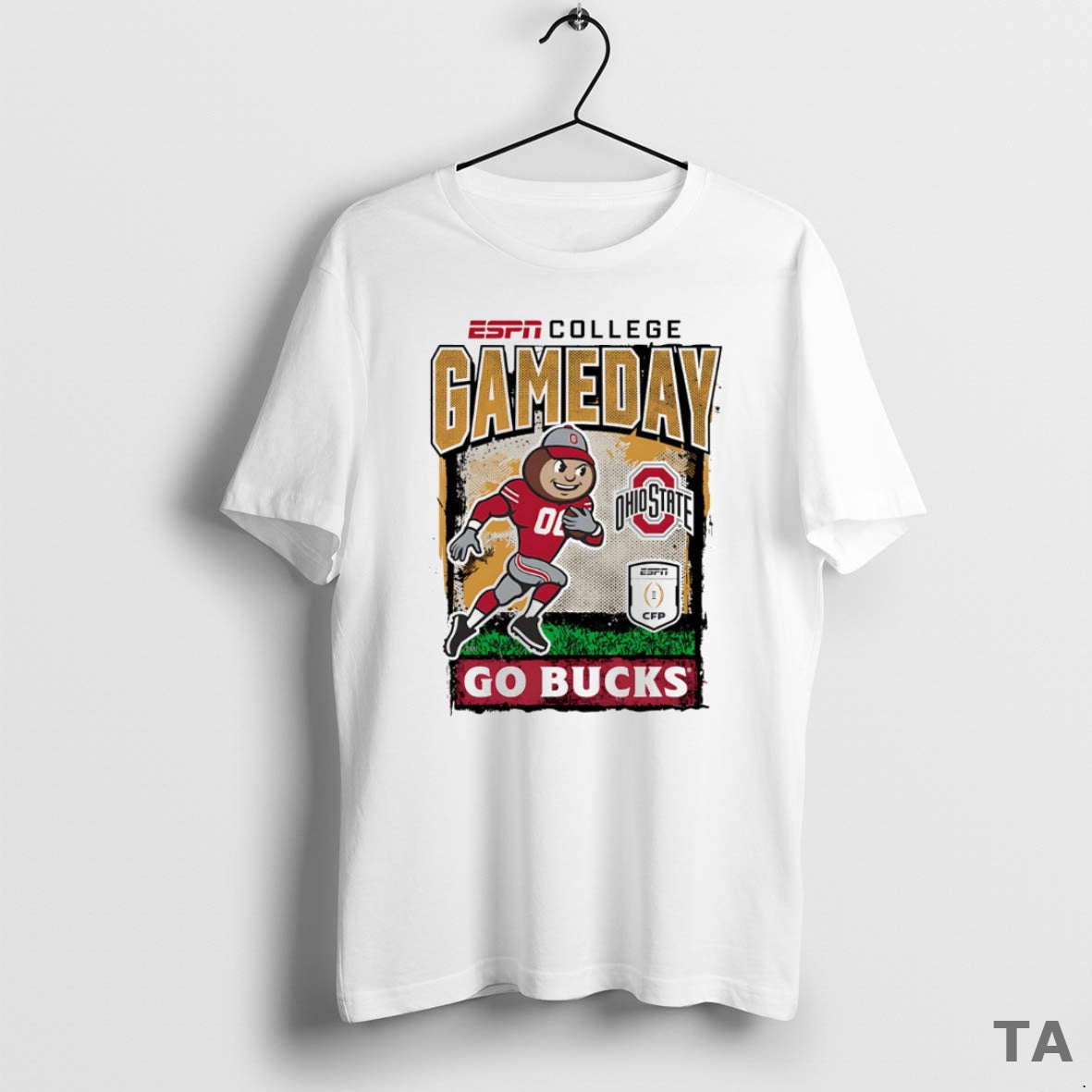 Top Cfp 2025 2026 Gameday Ohio State Mascot - Adult & Kids T-Shirts, Sweatshirts & Hoodies apparel design preview 1